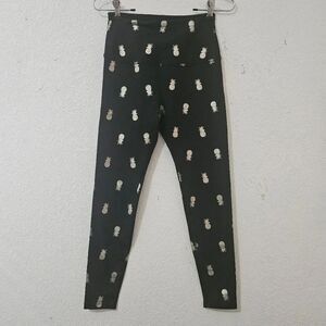 Beyond Yoga Lux High-Waisted Metallic Foil Leggings Made In USA